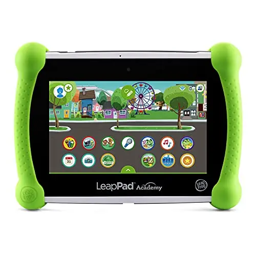 LeapFrog LeapPad Academy kids learning tablet in green