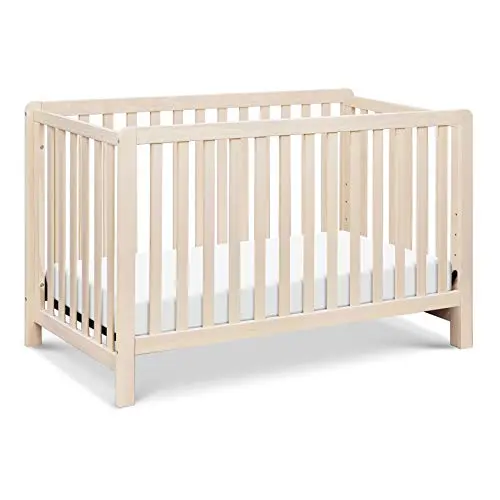 DaVinci Colby crib in washed natural finish showing low profile design
