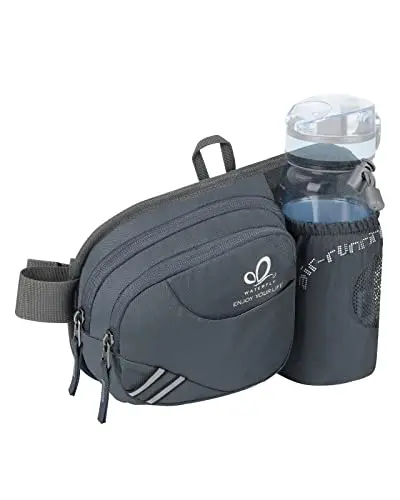 WATERFLY running waist pack with expandable water bottle holder