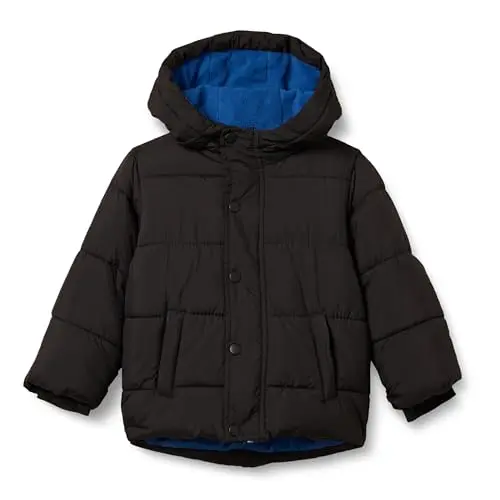 Amazon Essentials toddler boys puffer jacket in black