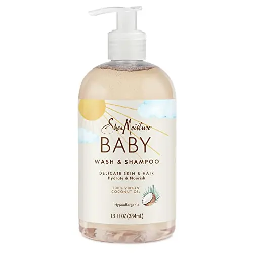 SheaMoisture baby wash and shampoo with coconut oil