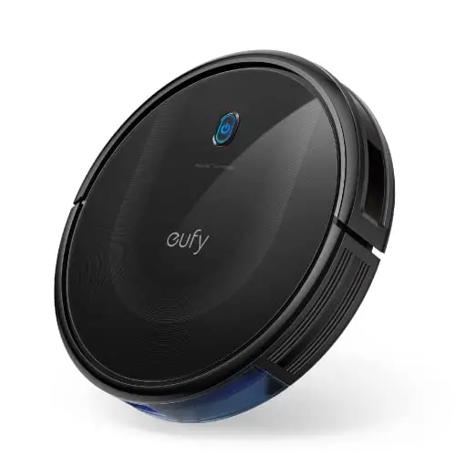 eufy 11S MAX slim robot vacuum on hardwood floor
