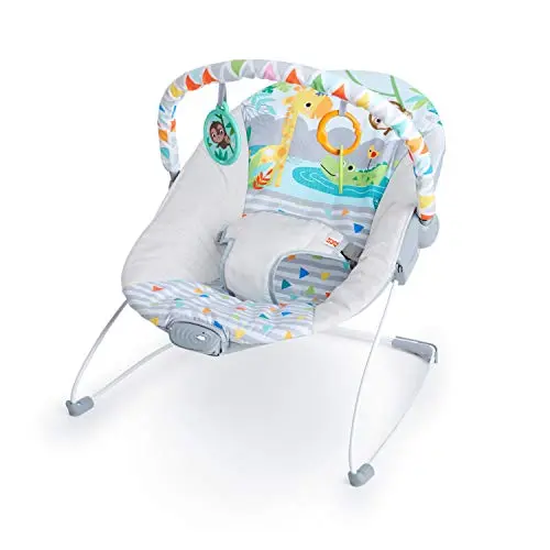 Bright Starts Baby Bouncer in safari fun theme