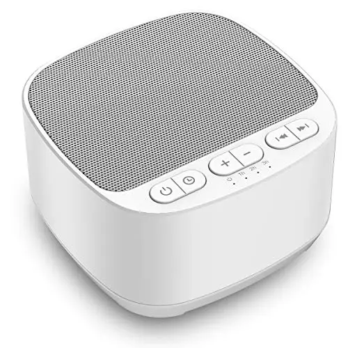 Magicteam white noise machine with 40 sound options in white casing
