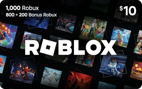Roblox digital gift card for 1,000 Robux gaming currency