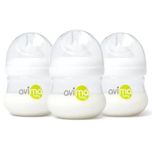 Avima Baby 4oz anti-colic bottle with wide neck nipple