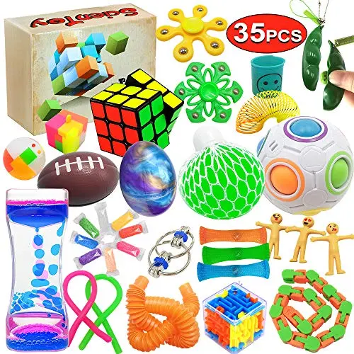 SCIENTOY 35-piece fidget toy set with various sensory items