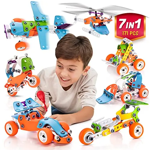 ZINGYWISE STEM building toy with multiple model cars and construction pieces