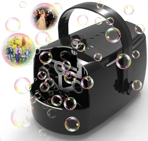 Zerhunt automatic bubble blower with safety features