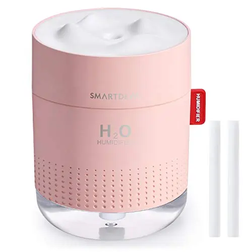 SmartDevil small humidifier in pink with night light function