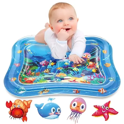 Infinno inflatable tummy time water play mat