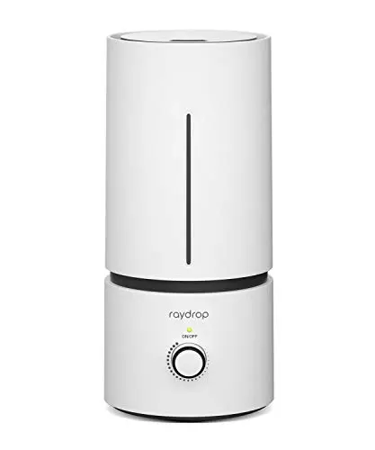 raydrop cool mist humidifier in white cylindrical design