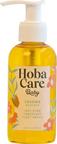 HobaCare Jojoba Baby Oil with pump dispenser