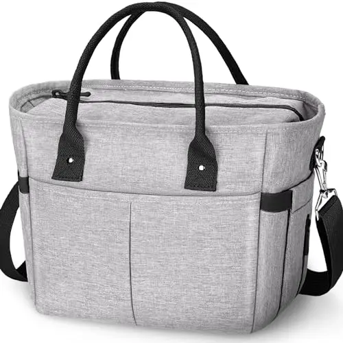 KIPBELIF cute and classy insulated lunch bag in gray color