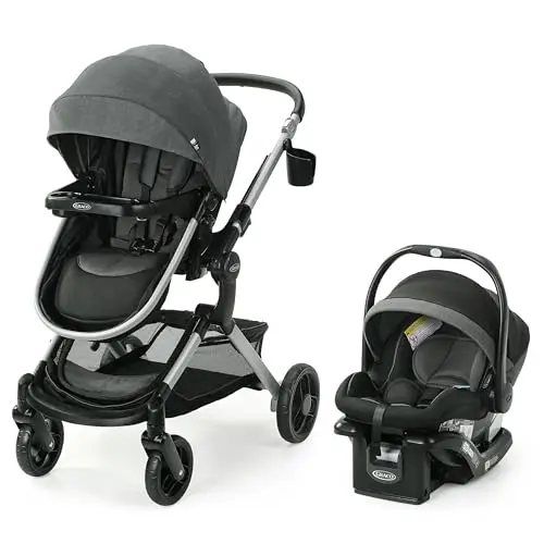 Graco Modes Nest travel system with Slide2Me seat and adjustable features