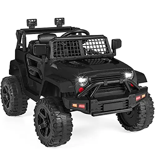 Best Choice Products black kids ride-on truck with remote control