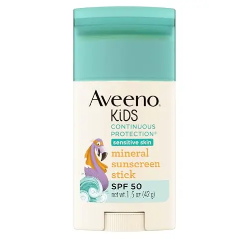 Aveeno Kids mineral sunscreen stick for face and body