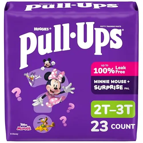 Pull-Ups girls potty training pants with colorful Disney patterns