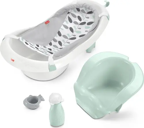 Fisher-Price 4-in-1 baby bathtub with removable sling and bath toys