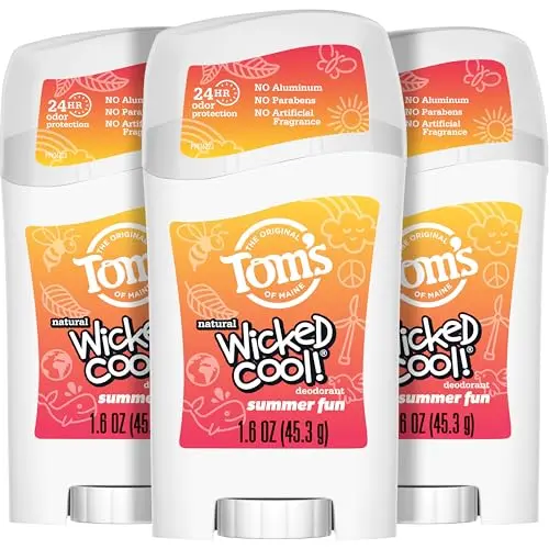 Tom's of Maine Wicked Cool natural deodorant stick for kids