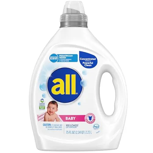 all Baby Gentle Liquid Laundry Detergent bottle