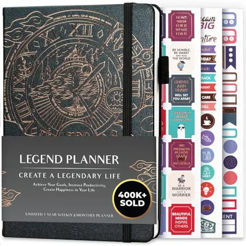 Legend Planner A5 life organizer in mystic gray with goal-setting pages