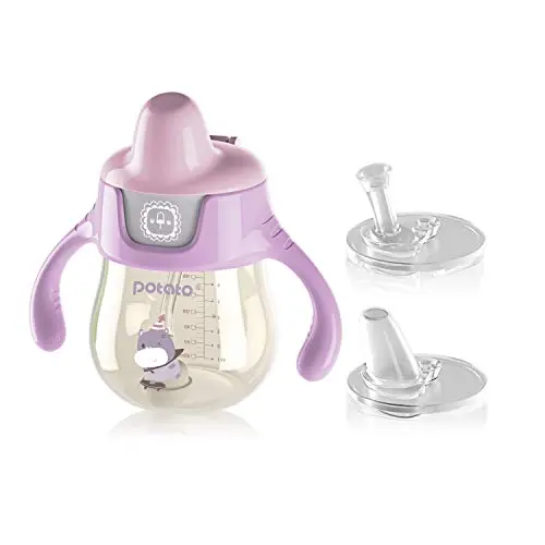 POTATO PPSU sippy cup with weighted straw and handles