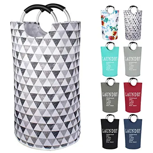 Dalykate collapsible laundry basket with aluminum handle