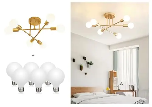 Dellemade modern sputnik chandelier ceiling light