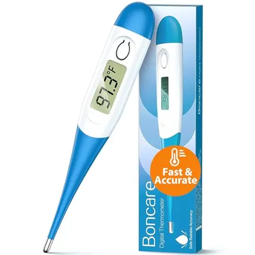 Boncare digital oral thermometer for multi-use applications