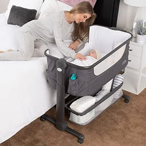 KoolerThings 4-in-1 portable bassinet with storage basket