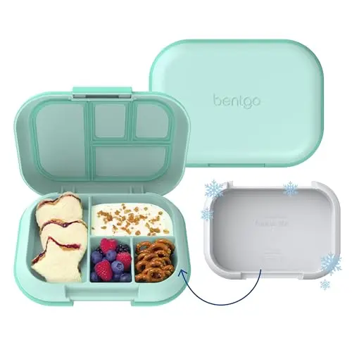 Bentgo Chill Kids lunch box with built-in ice pack and four compartments