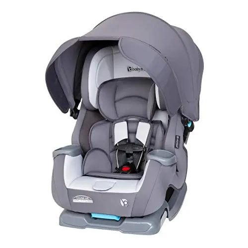 Baby Trend Cover Me convertible car seat with integrated sun canopy for UV protection