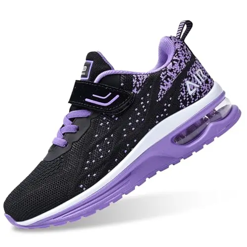 PERSOUL kids athletic shoes with cushioning and velcro closure