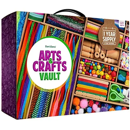 DAN&DARCI arts and crafts vault with organized drawers filled with craft supplies