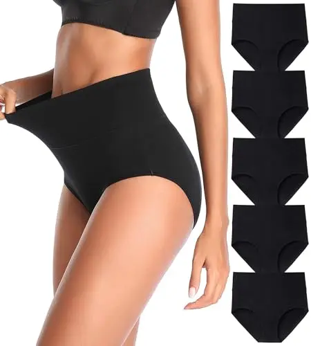 QOVOQ budget high-waisted underwear for mom pooch
