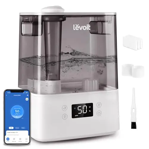 LEVOIT smart humidifier with app control and essential oil diffusion