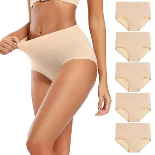 Molasus high-waisted cotton briefs for tummy control