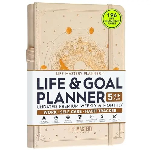 Life Mastery Planner with goal achievement system