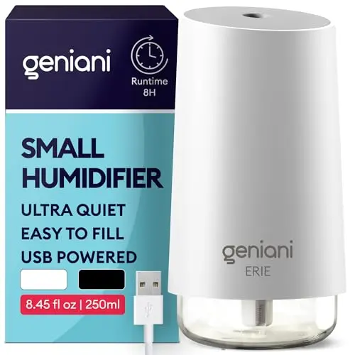 GENIANI portable mini humidifier in white