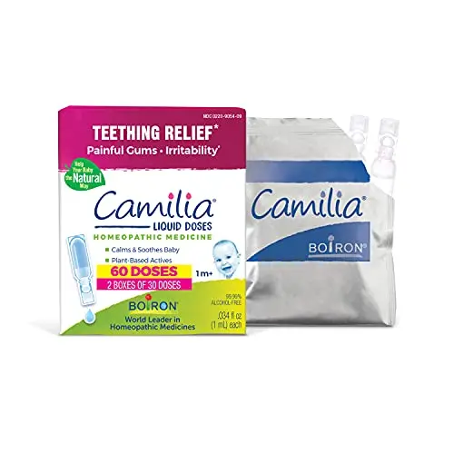 Boiron Camilia Teething Drops product package