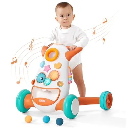 KÜB Montessori baby walker with interactive lights and music panel