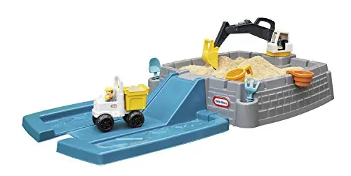 Little Tikes Dirt Diggers Excavator Sandbox with construction toys