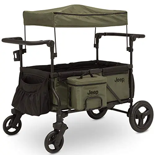 Jeep Deluxe Wrangler stroller wagon with cooler bag