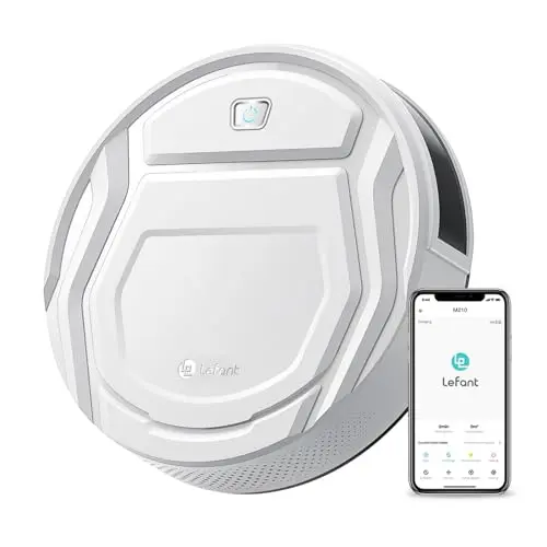 Lefant M210 slim robot vacuum navigating hardwood