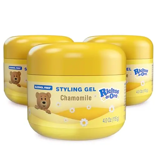 Ricitos de Oro Chamomile Hair Gel bottle with honey scent