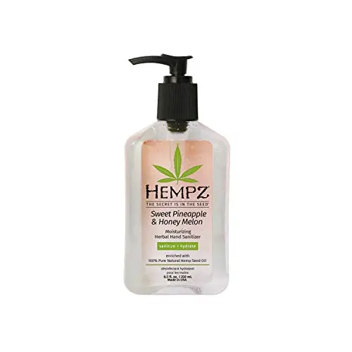 Hempz Sweet Pineapple and Honey Melon moisturizing hand sanitizer bottle