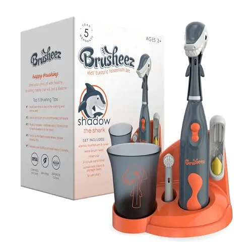 Brusheez electric toothbrush for kids with animal theme and timer