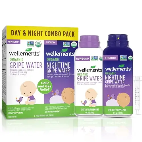 Wellements Organic Gripe Water day and night combo pack
