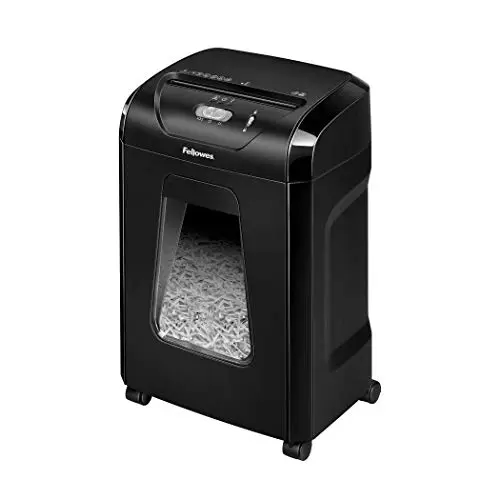 Fellowes 14-sheet cross-cut paper shredder with safety lock
